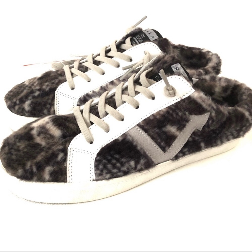 Vintage Havana Snuggle Fur Mule Slides NEW Size 9.5 Mix Snake slip on